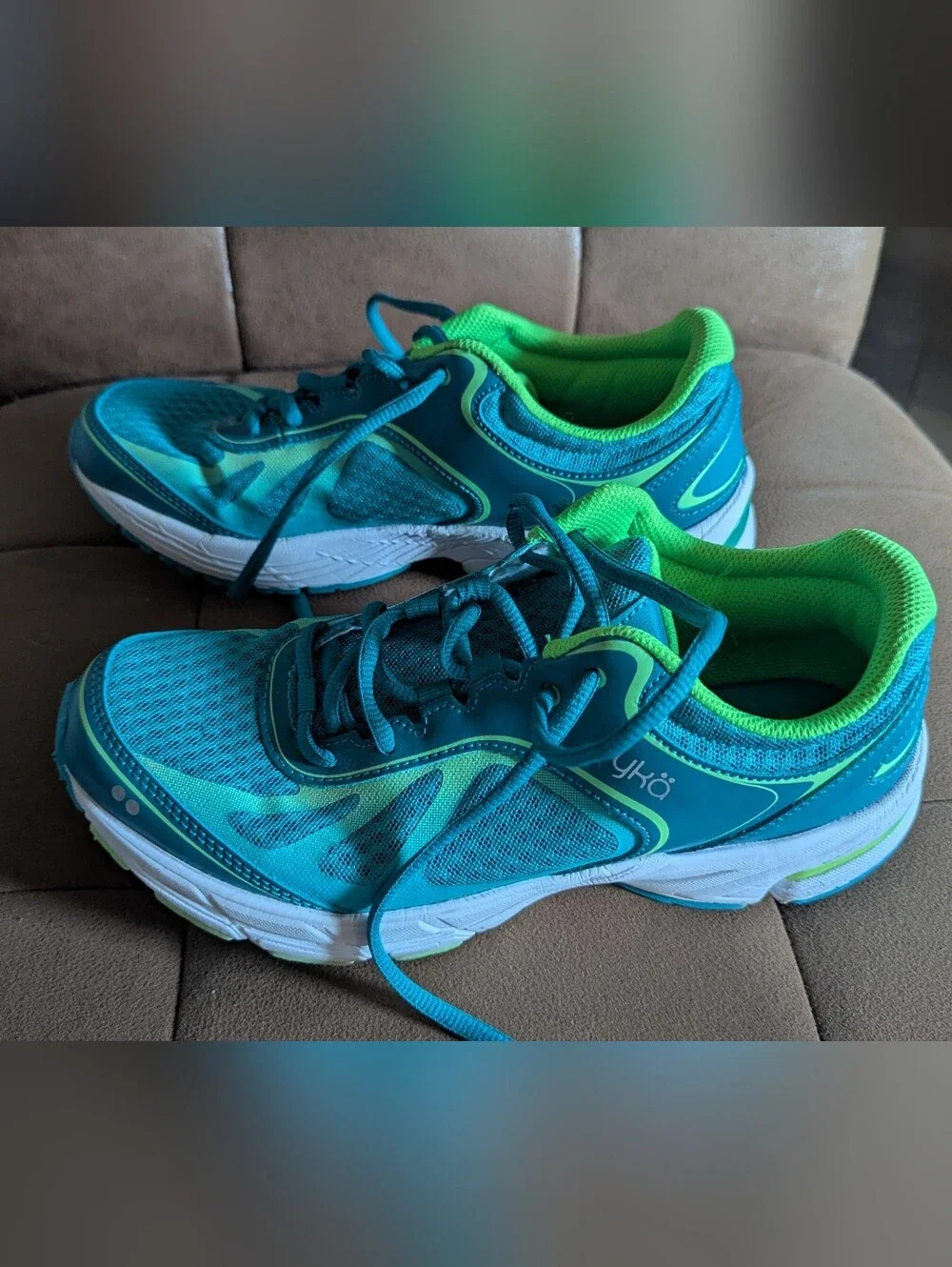 Ryka Women's Teal & Lime Athletic Sneakers - Picture 1 of 7